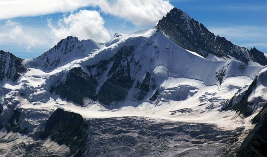 Zinalrothorn from the NW in the Zermatt Region of the Swiss Alps