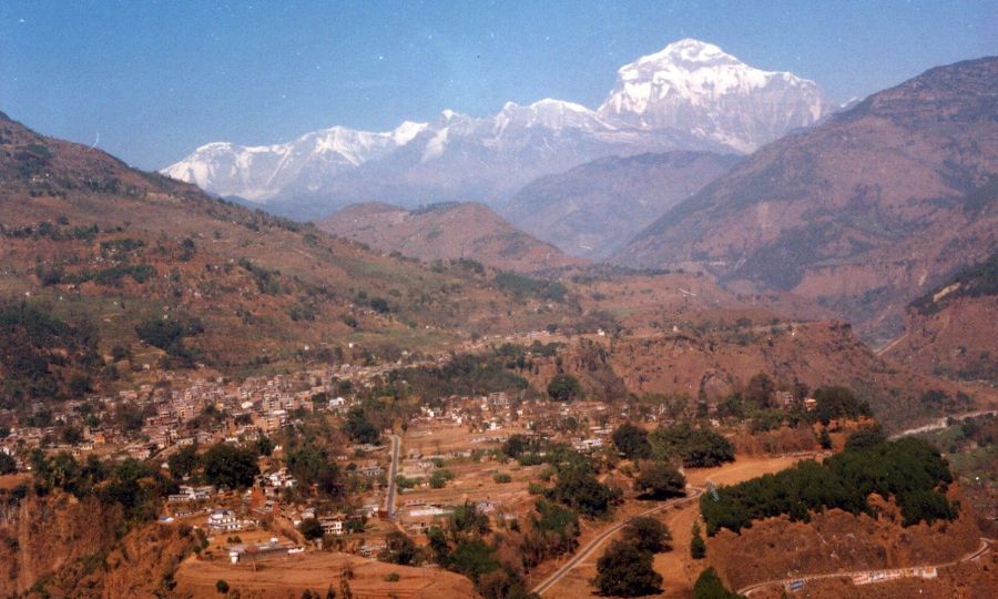 Mount Dhaulagiri from Baglung