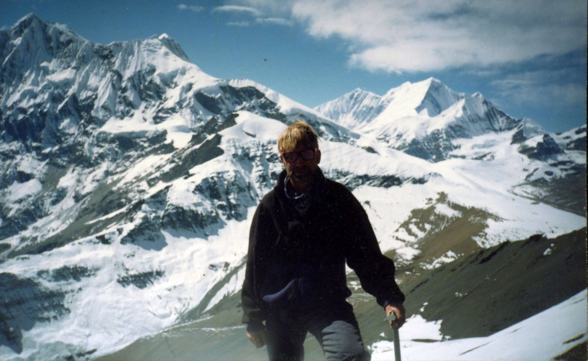 Mounts Dhaulagiri II, III and V from Thapa Peak