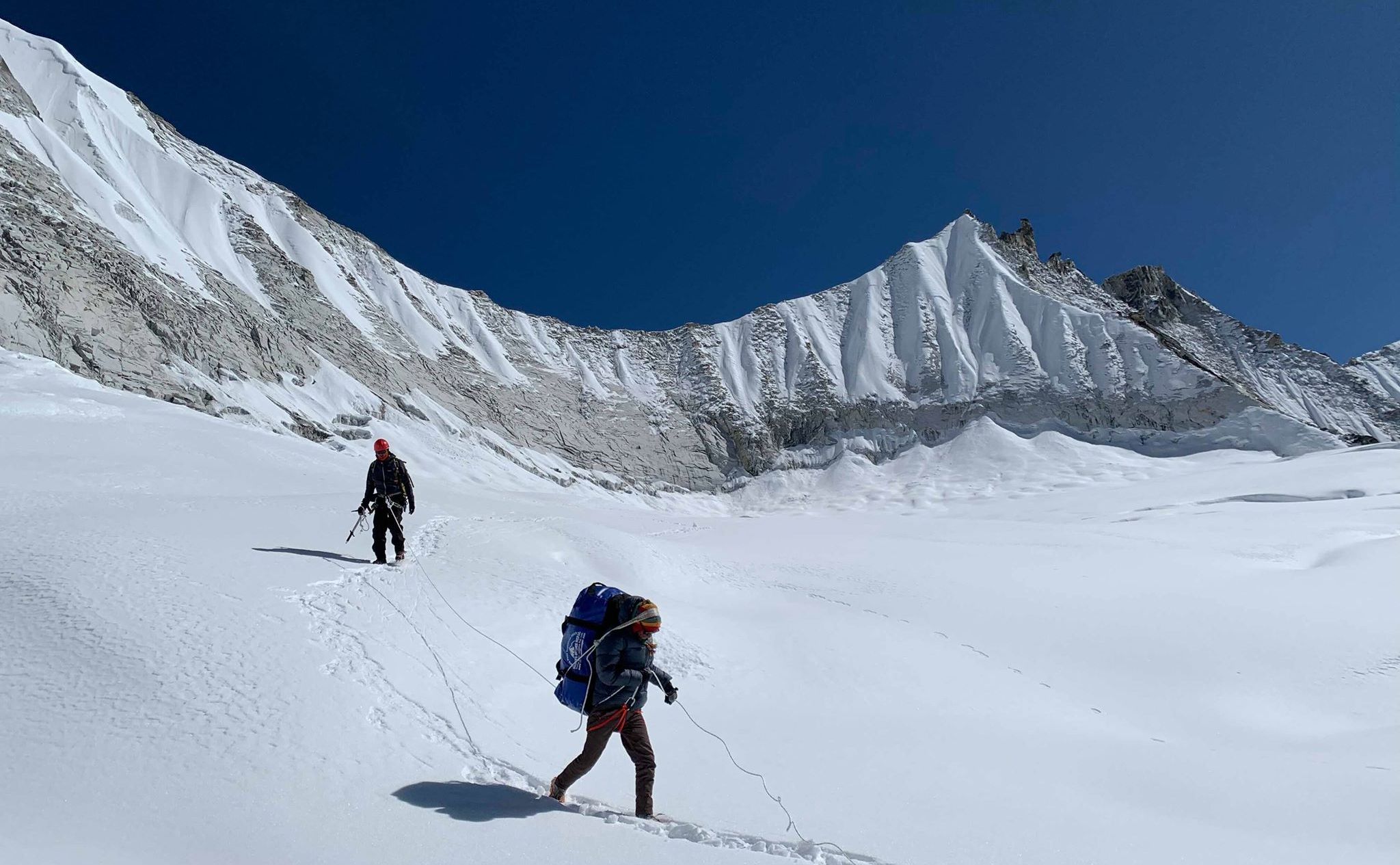 Descending Nare Glacier from Mingbo La