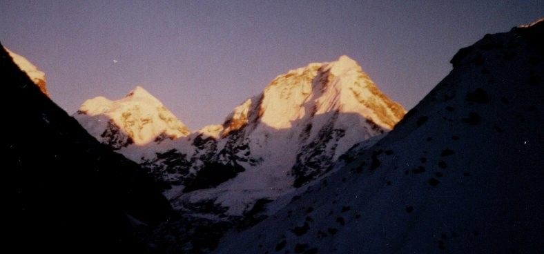 Sunset on Dorje Lakpa in the Jugal Himal