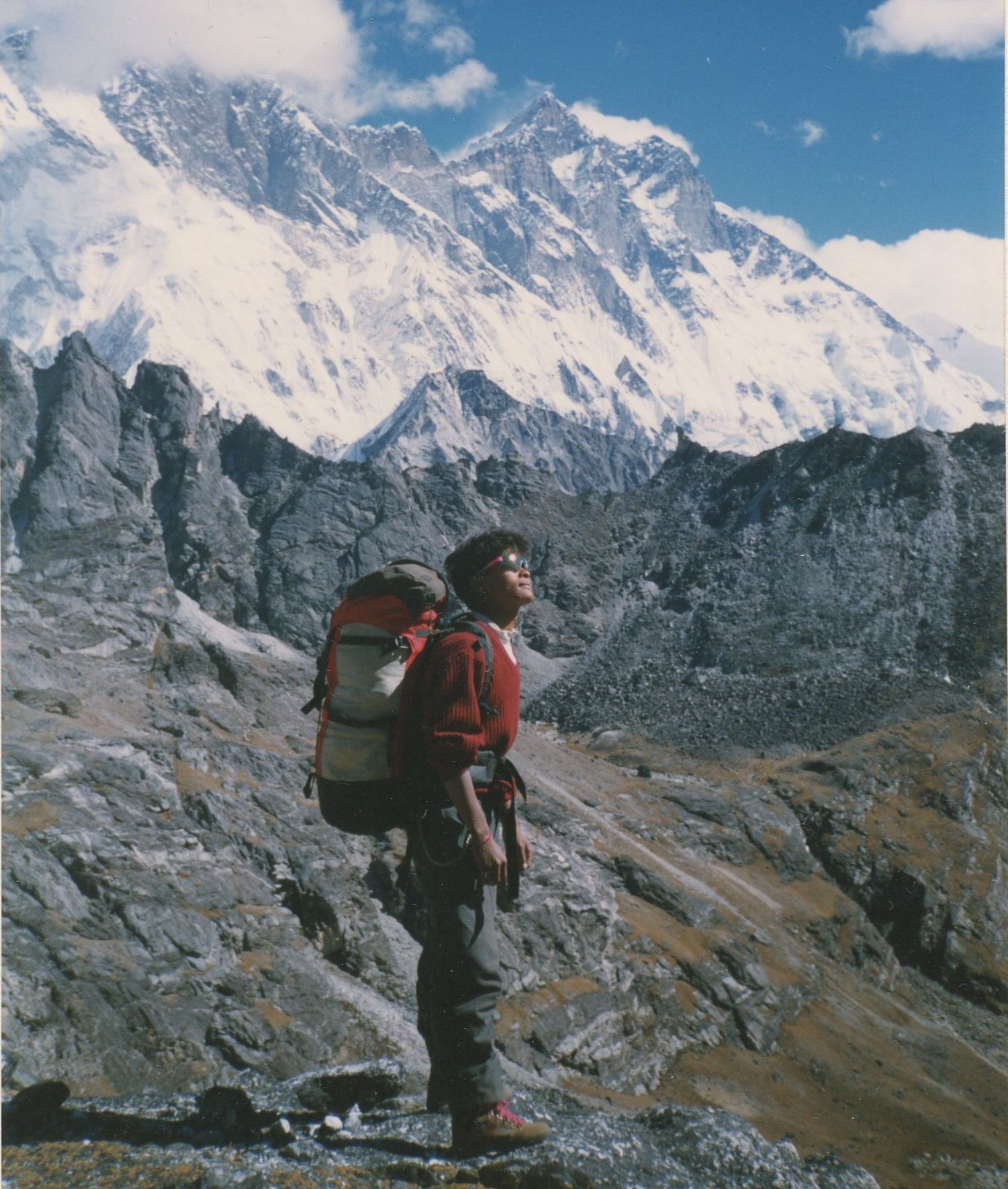 Lhotse on ascent to Kongma La