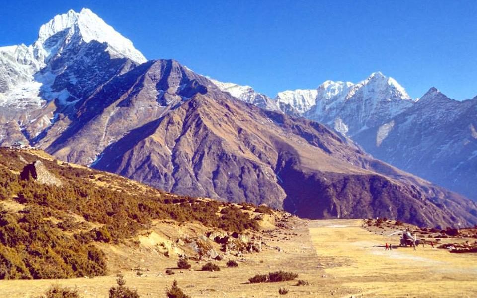 Thamserku from Shyangboche above Namche Bazaar