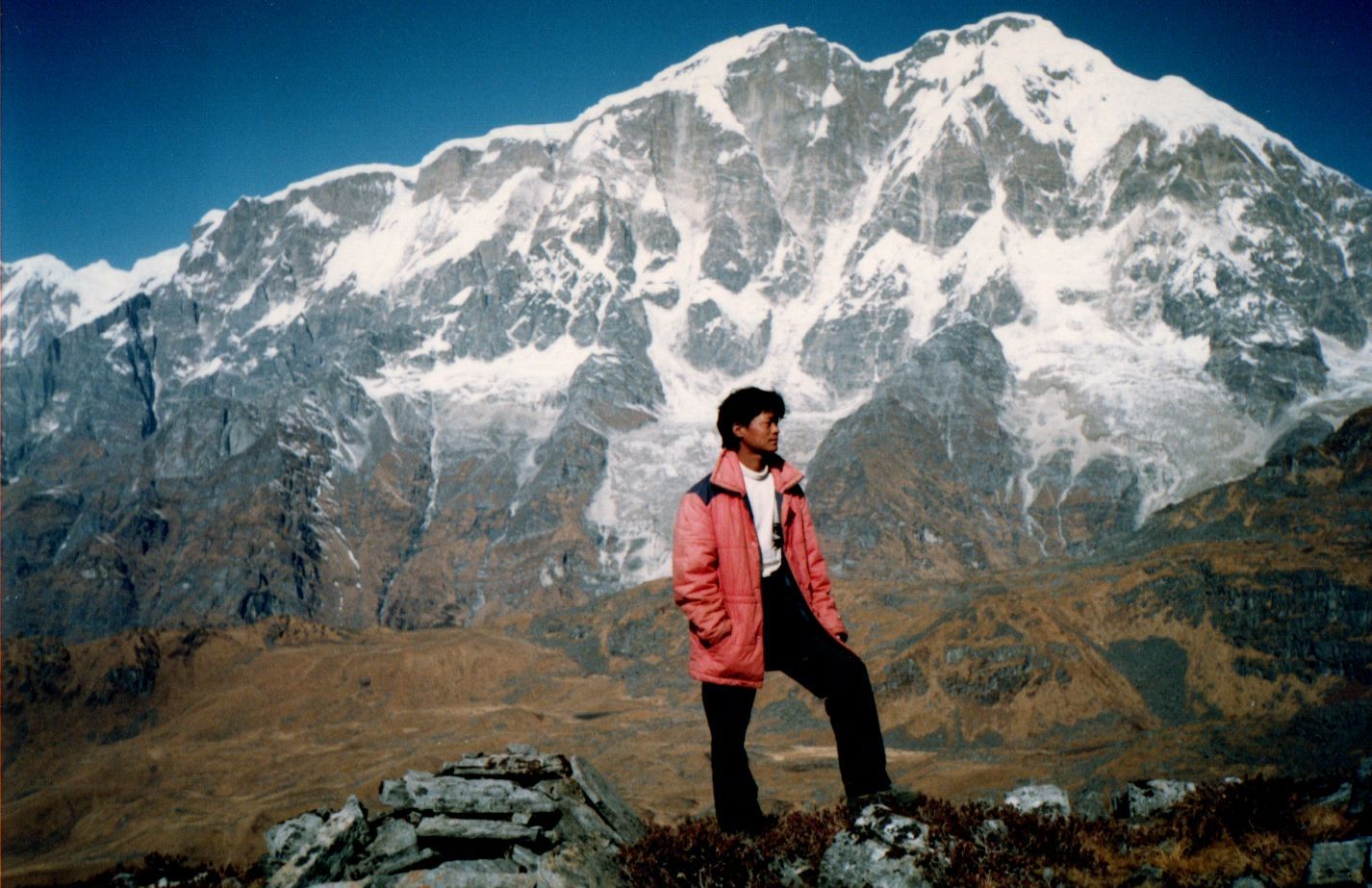 Lamjung Himal from Rambrong Danda