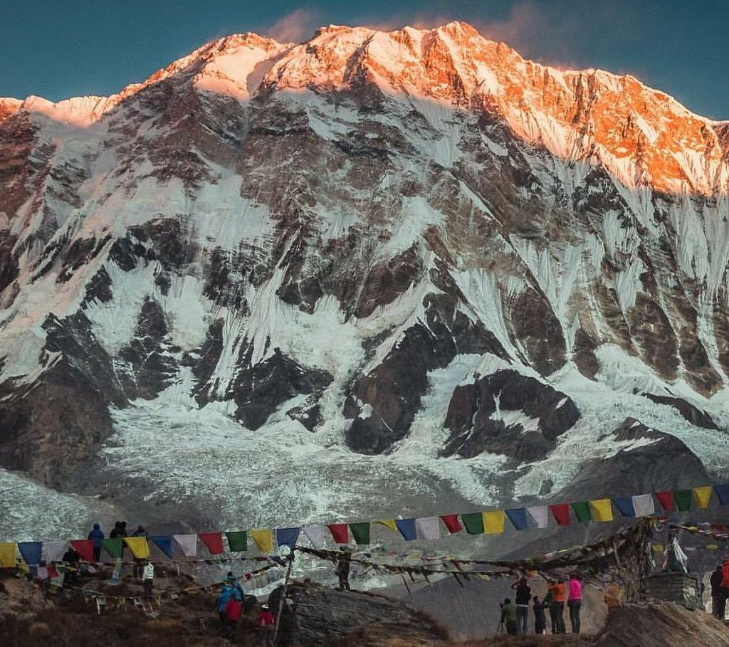 Mount Annapurna I above Annapurna Sanctuary