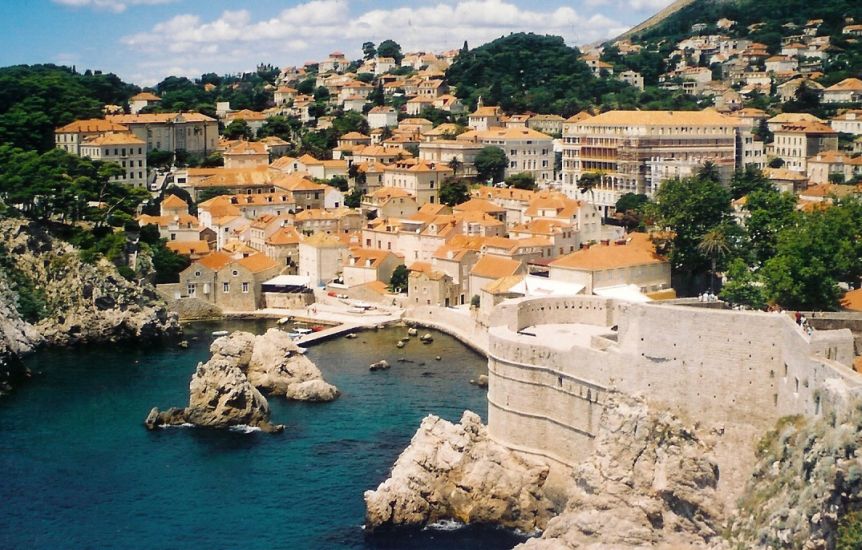 Dubrovnik on the Dalmatian Coast of Croatia