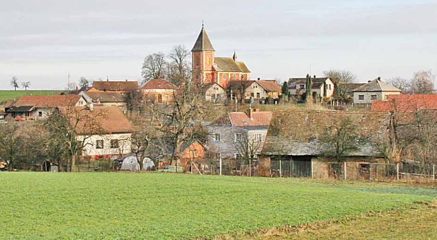 The town of Hradec u Nechanic in the Czech Republic