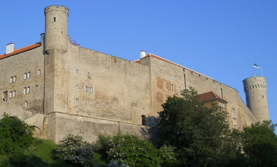 Toompea Castle in Tallinn - capital city of Estonia