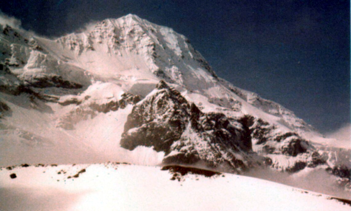 Breithorn in the Lauterbrunnen Wall above the Schmadri Hut in the Bernese Oberlands Region of the Swiss Alps