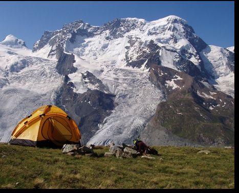 Breithorn above Zermatt in the Swiss Alps