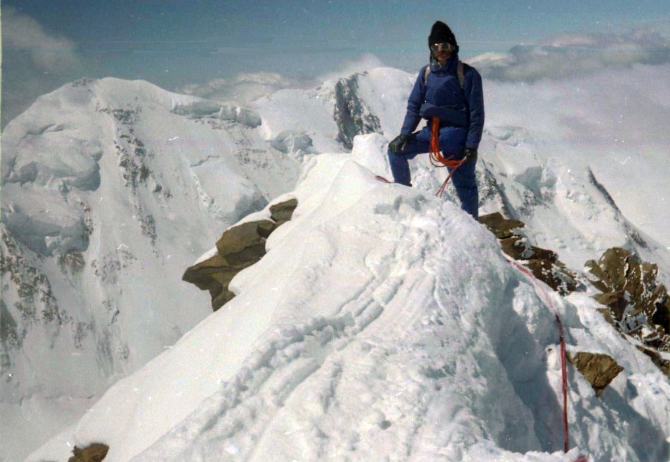 On summit of Monte Rosa