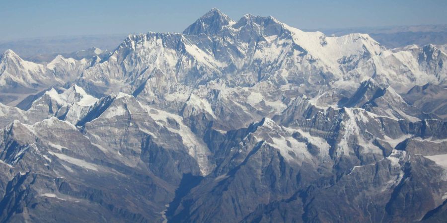 Aerial View of Nuptse, Everest and Lhotse