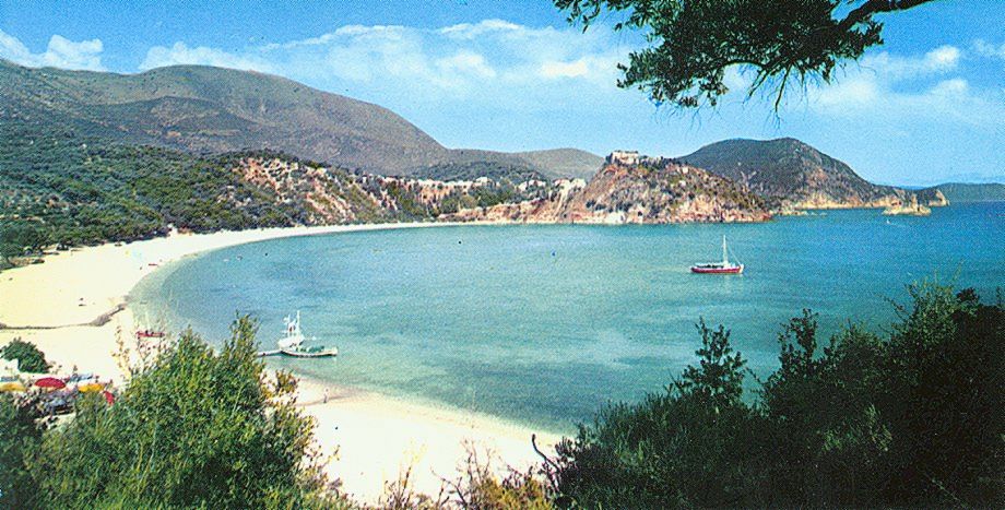 Valtos Beach at Parga on the Ionian Coast of Greece