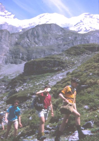 On ascent to the Frunden Hut