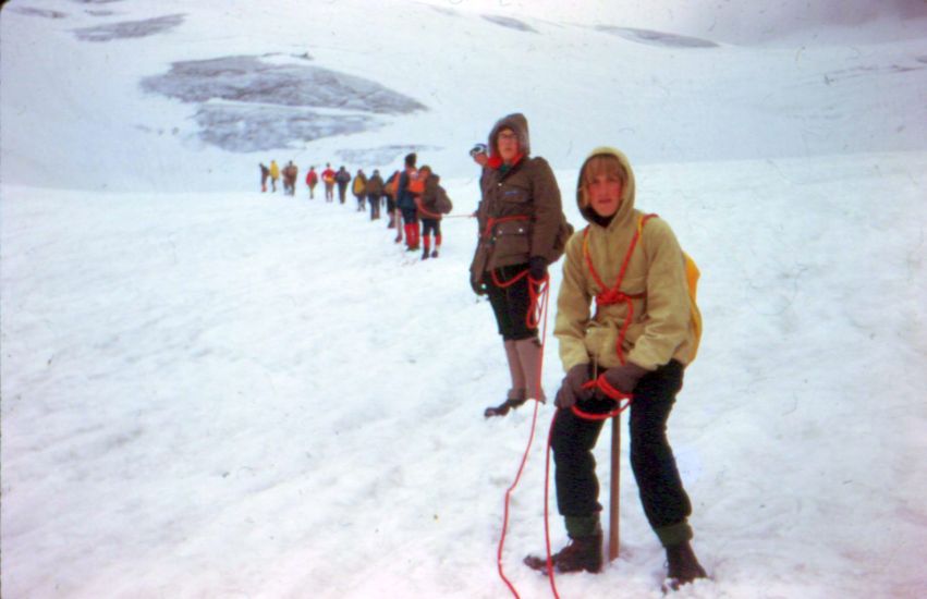 Ascent of the Wildstrubel in the Bernese Oberlands Region of the Swiss Alps