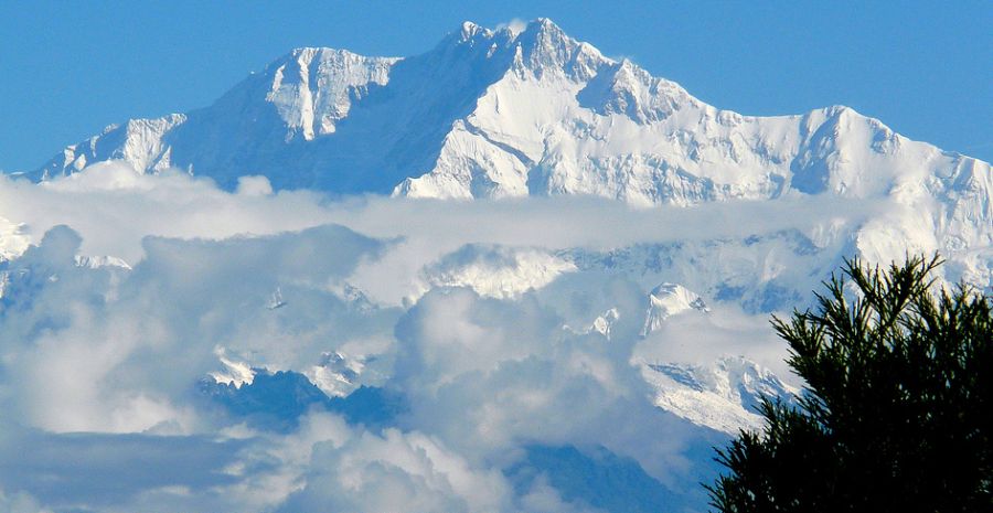 Kangchenjunga from Darjeeling in NE India