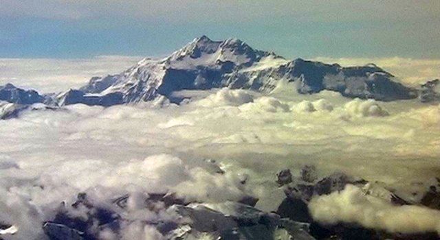 Aerial view of Kangchenjunga Himal