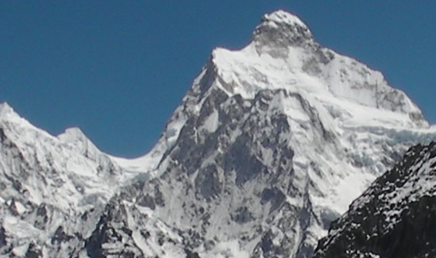 Mount Jannu ( Khumbakharna ) from Sinian La on route from Yalung to Ghunsa