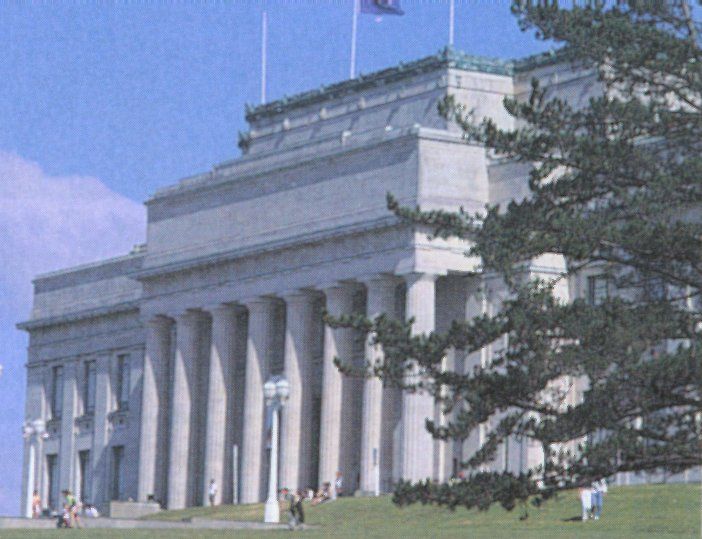 Museum in Aukland on North Island of New Zealand