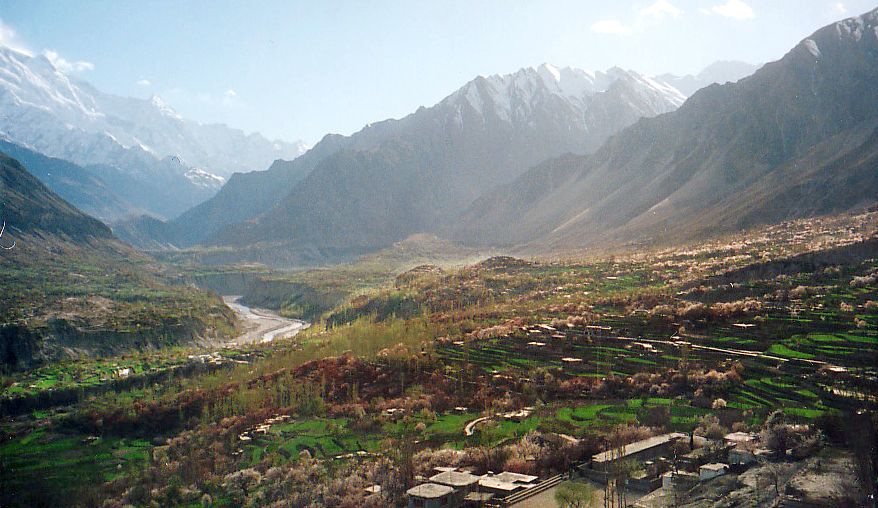 Hunza Valley in the Karakorum Mountains of Pakistan