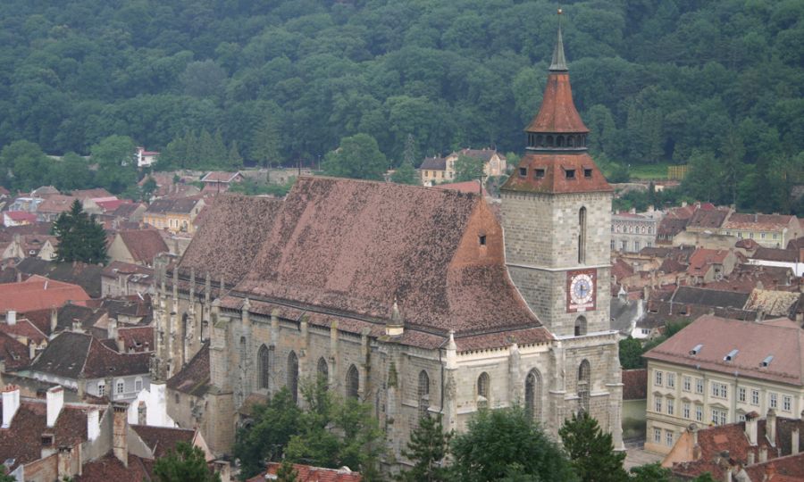 The Black Church in Brasov in central Romania