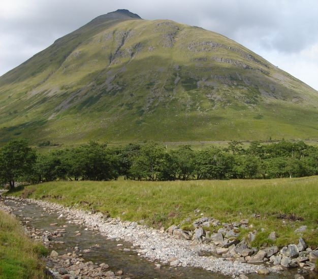 Ben Dorain above the West Highland Way in Auch Gleann