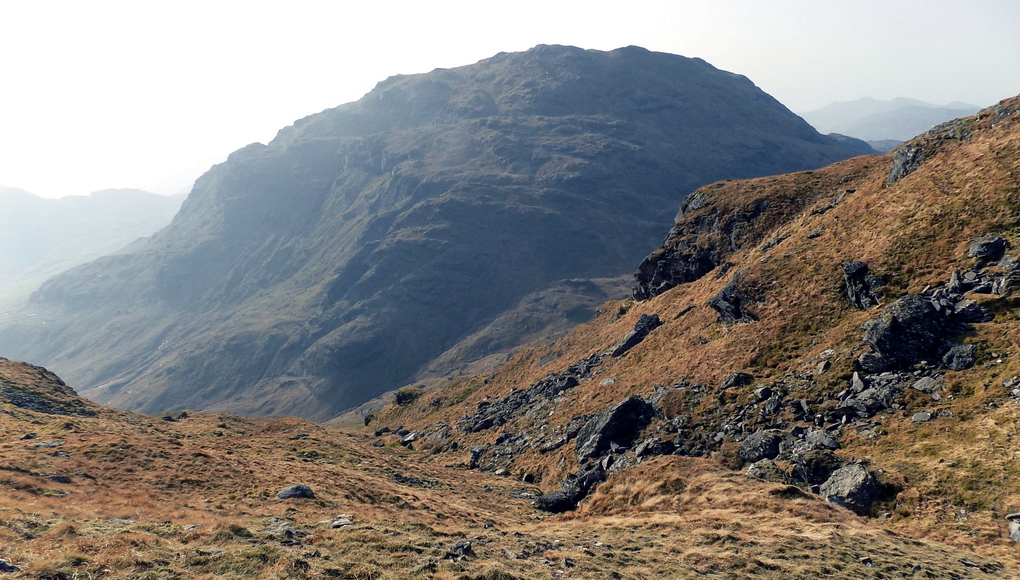 Beinn Ime and Ben Vorlich from An Caisteal