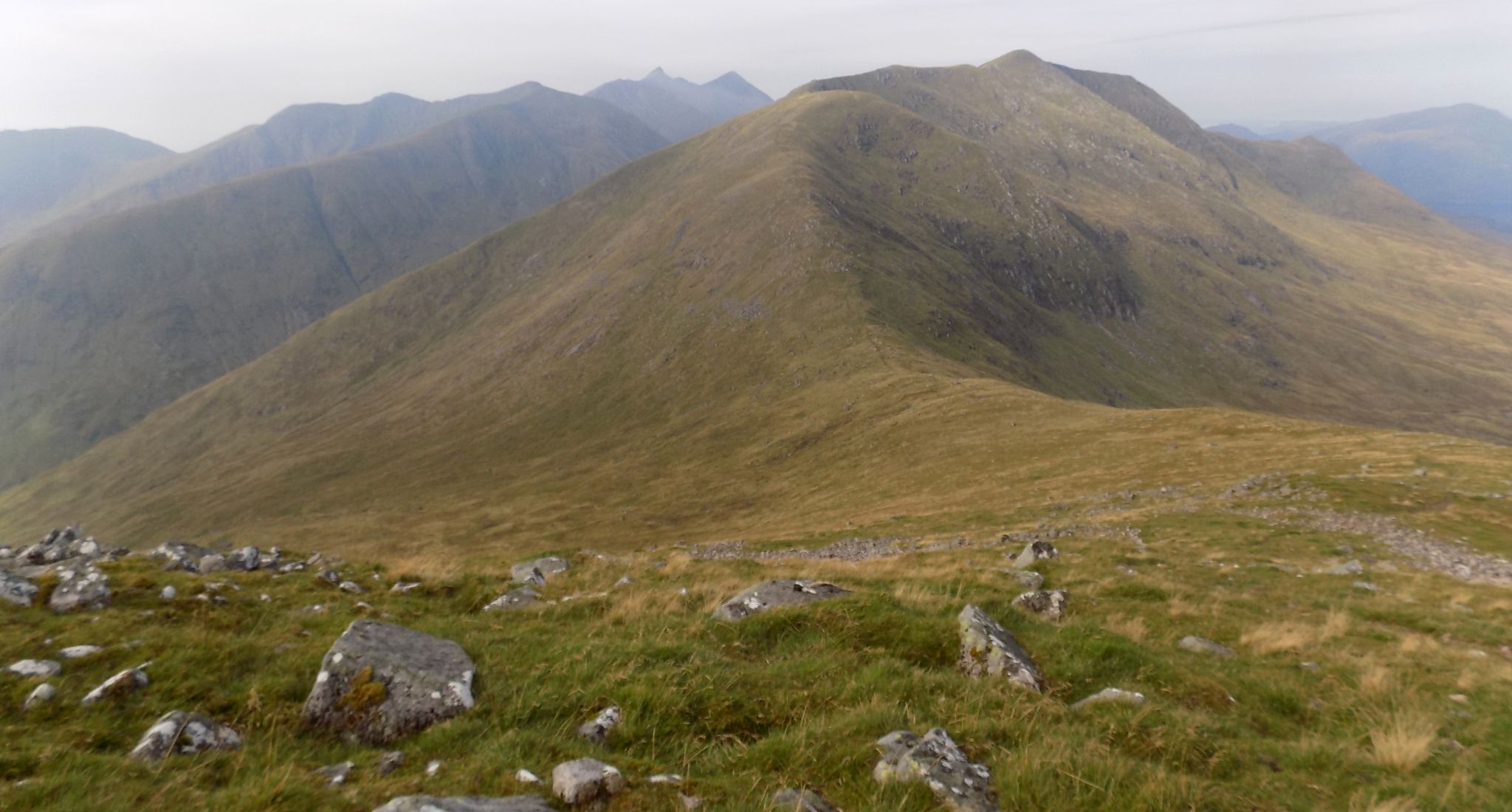 Ben Cruachan and Beinn a'Chochuill on route from Beinn Eunaich