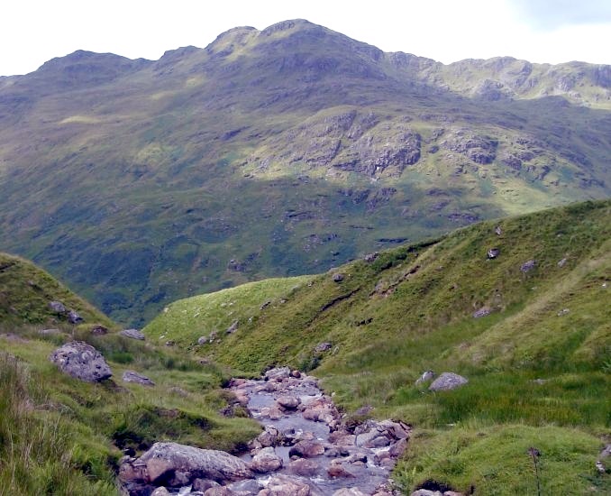 The Arrocher Alps - Binnein an Fhidleir on ascent of Beinn Luibhean