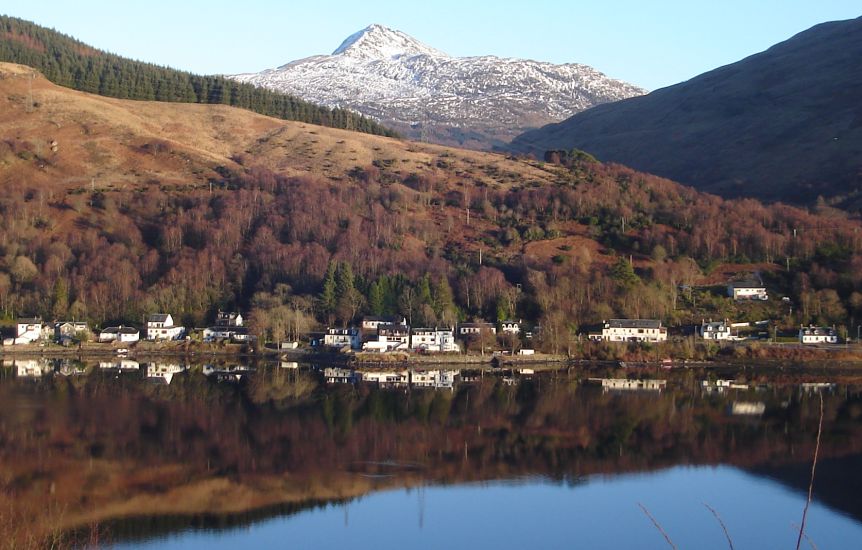 Ben Lomond above Arrocher and Loch Long