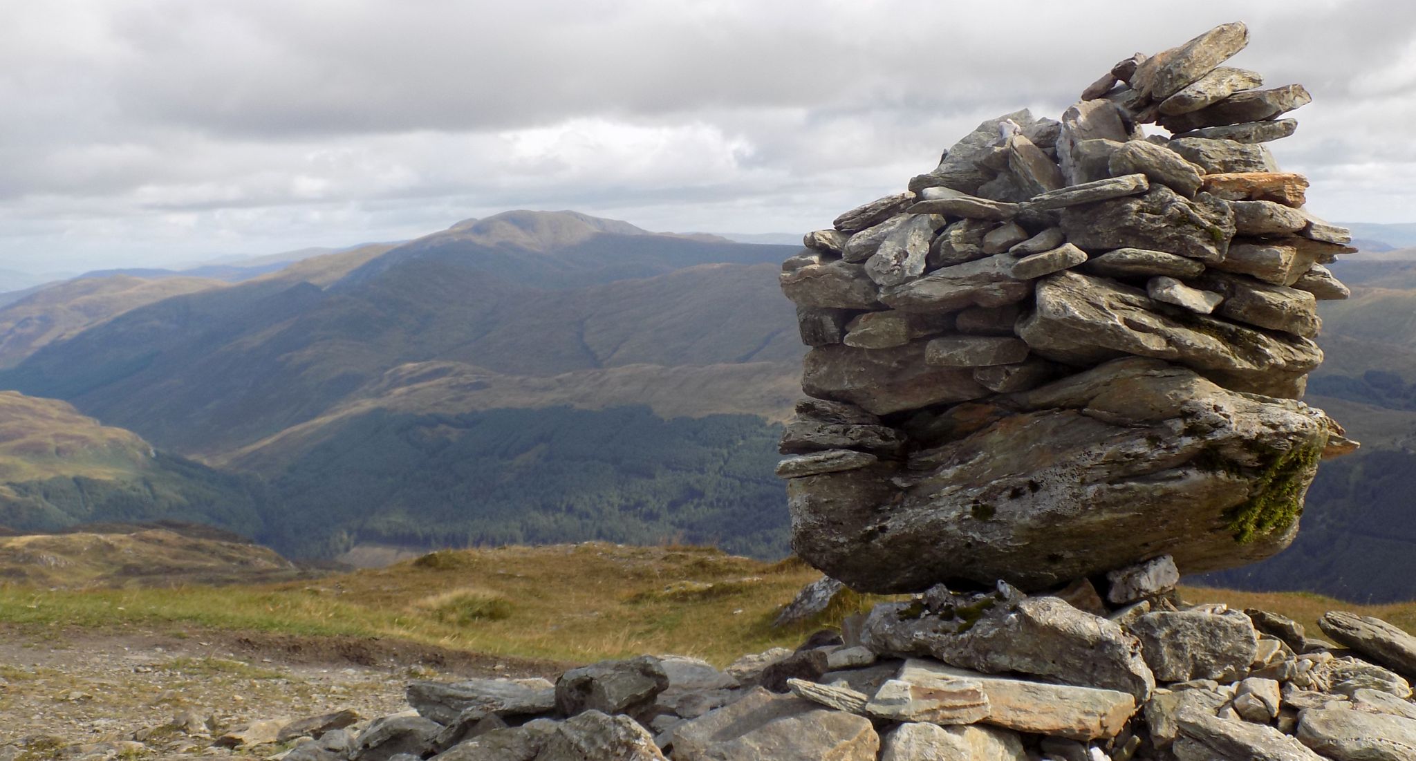 Stuc a Chroin from summit cairn on Ben Ledi