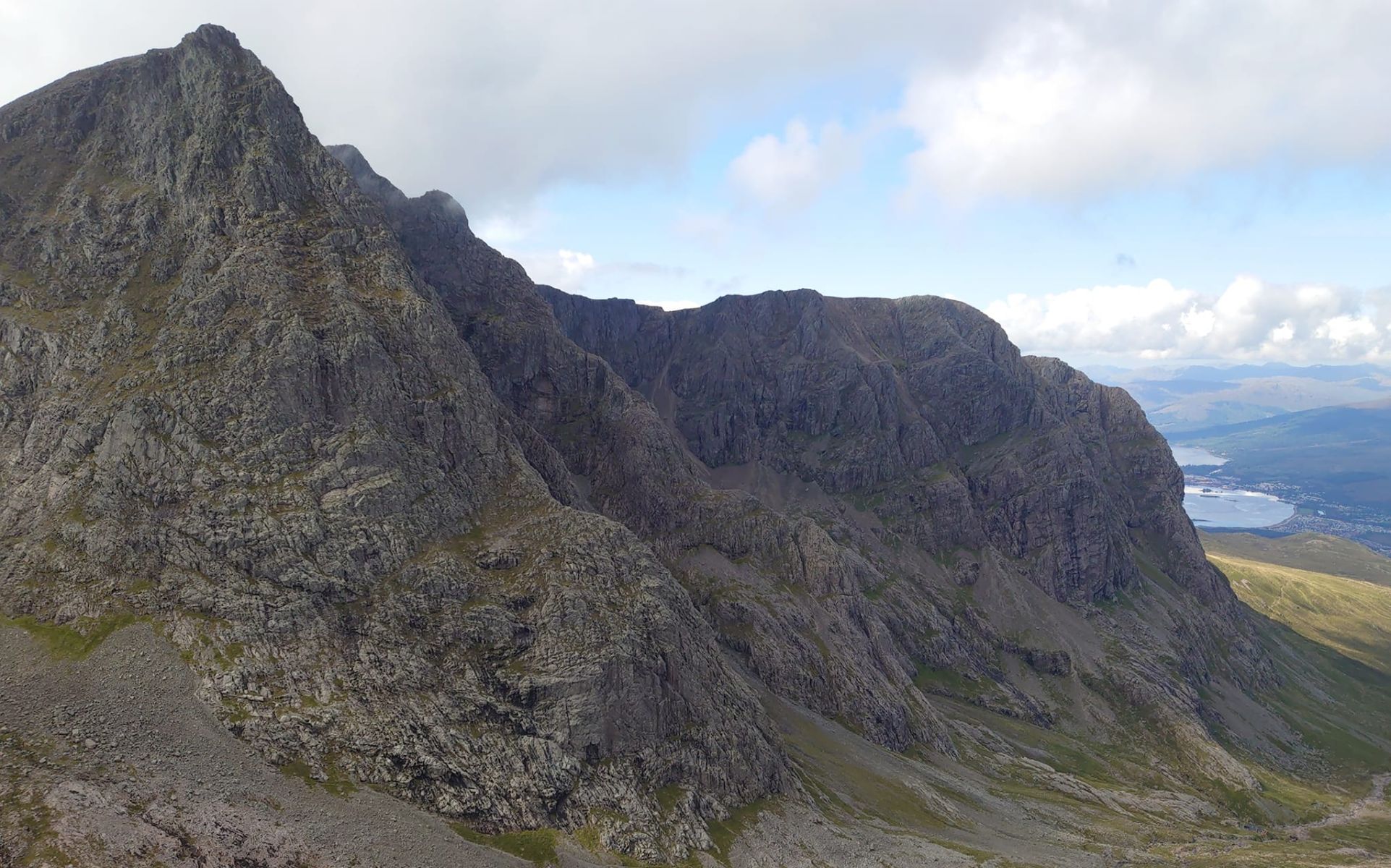 Ben Nevis above Allt a Mhuilinn