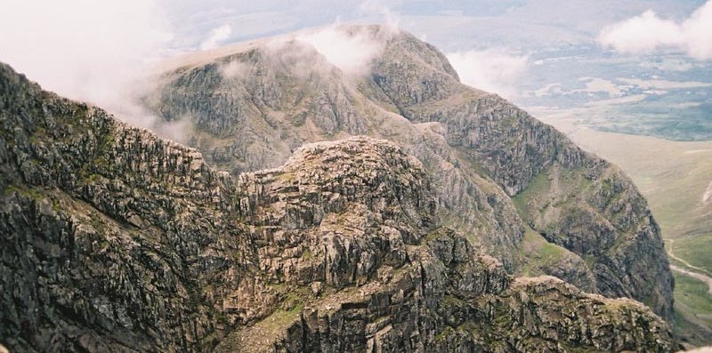 Castle Ridge and Tower Ridge on Ben Nevis