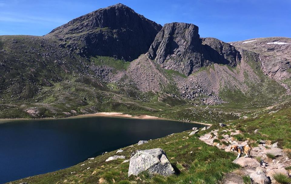 Beinn Mheadhoin above Loch Avon in the Cairngorms