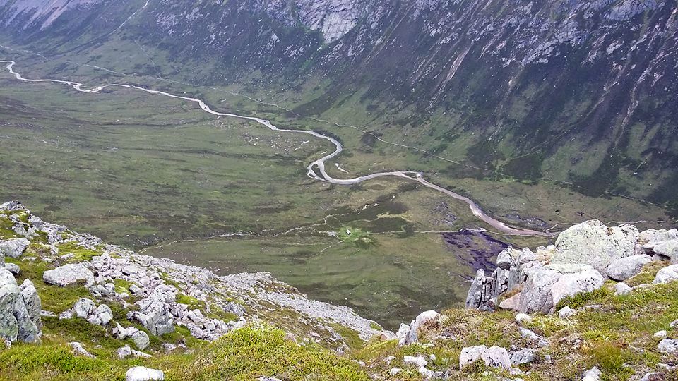 Lairig Ghru from Cairntoul