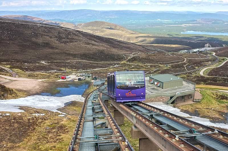 Funicular Tramway on Cairngorm at Aviemore