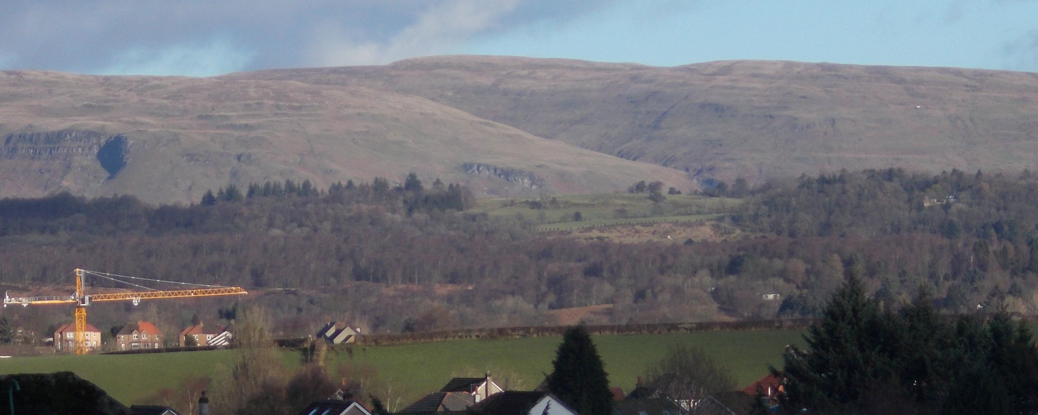 Campsie Fells from Mosshead in Bearsden