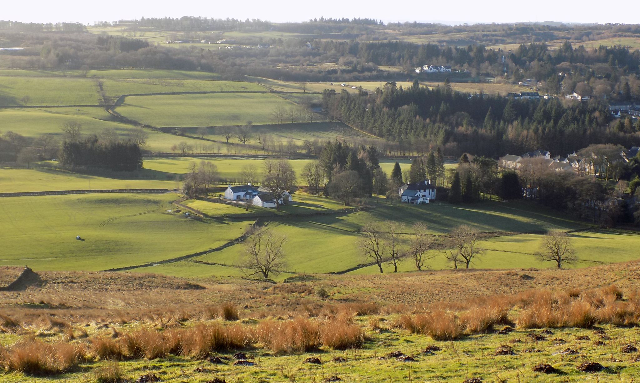 Broadgate Farm on ascent to Slackdhu