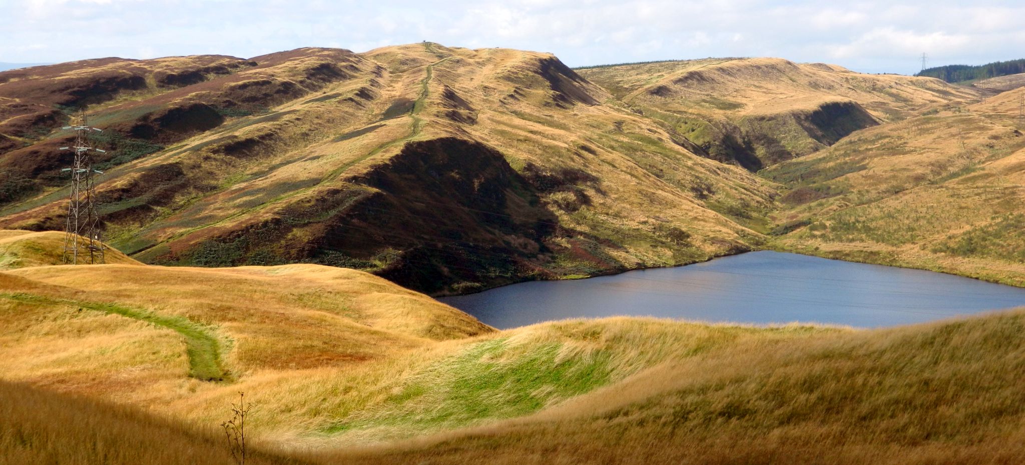 The Slacks above Greenside Reservoir from Cochno Hill