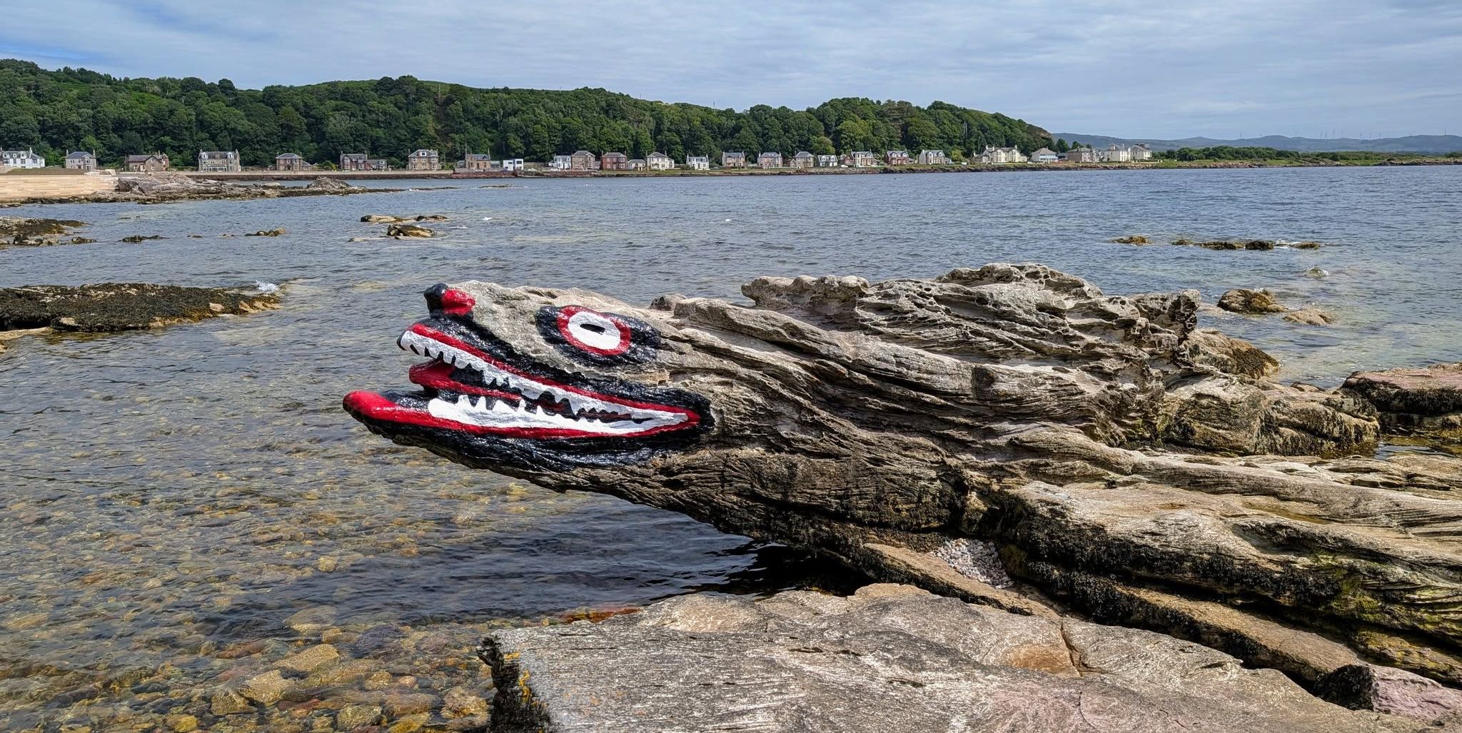 "Crocodile Rock" on Seafront at Millport on Isle of Cumbrae