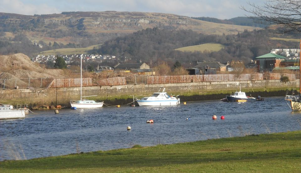 Lang Craigs in the Kilpatrick Hills from Levengrove Park at Dumbarton