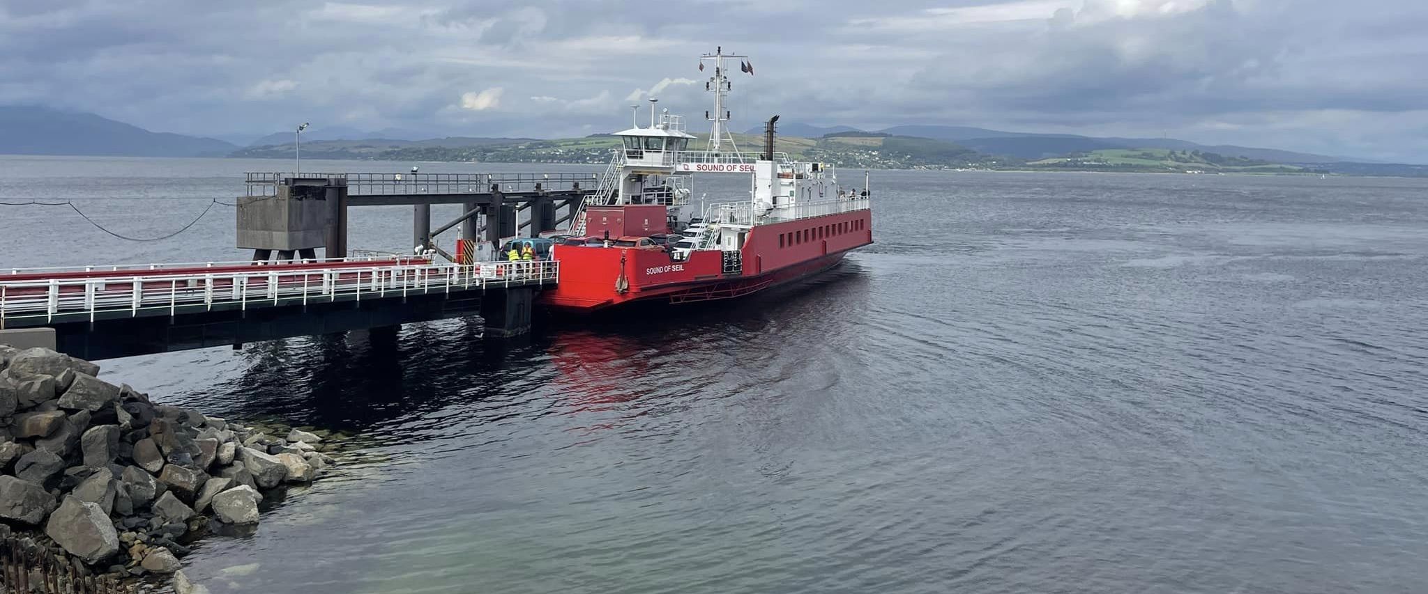 Car Ferry at Hunters Quay on the Cowal coast