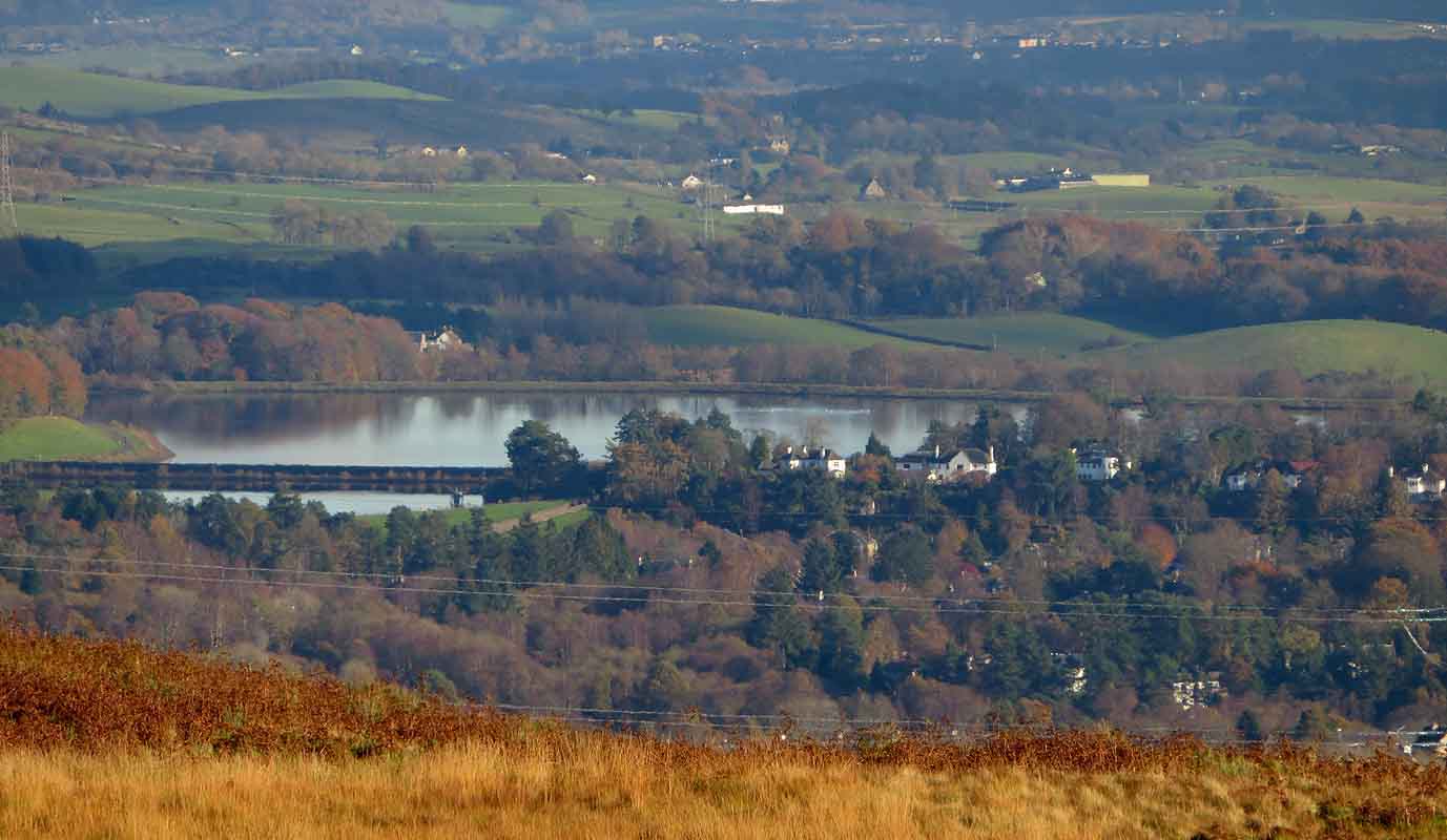 Milngavie Waterworks from the Kilpatrick Hills