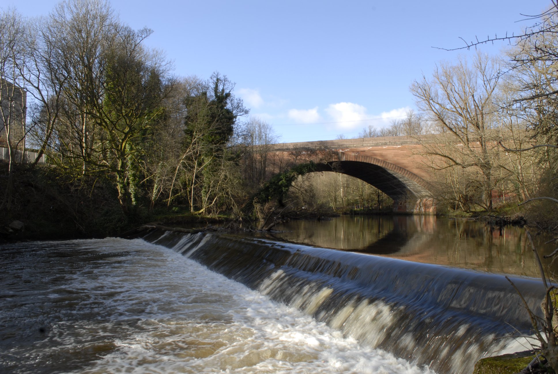 Weir on Kelvin River in Maryhill