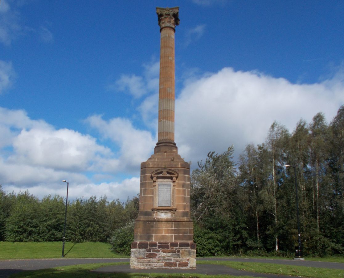 MEMORIAL OBELISK AT THE BURNS MONUMENT CENTRE