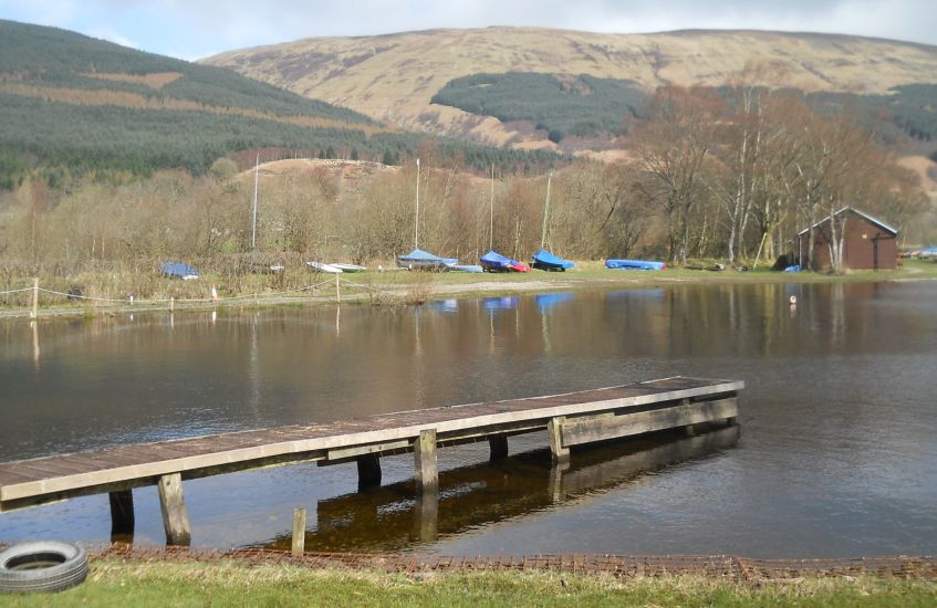 Jetty at Loch Ard Sailing Club