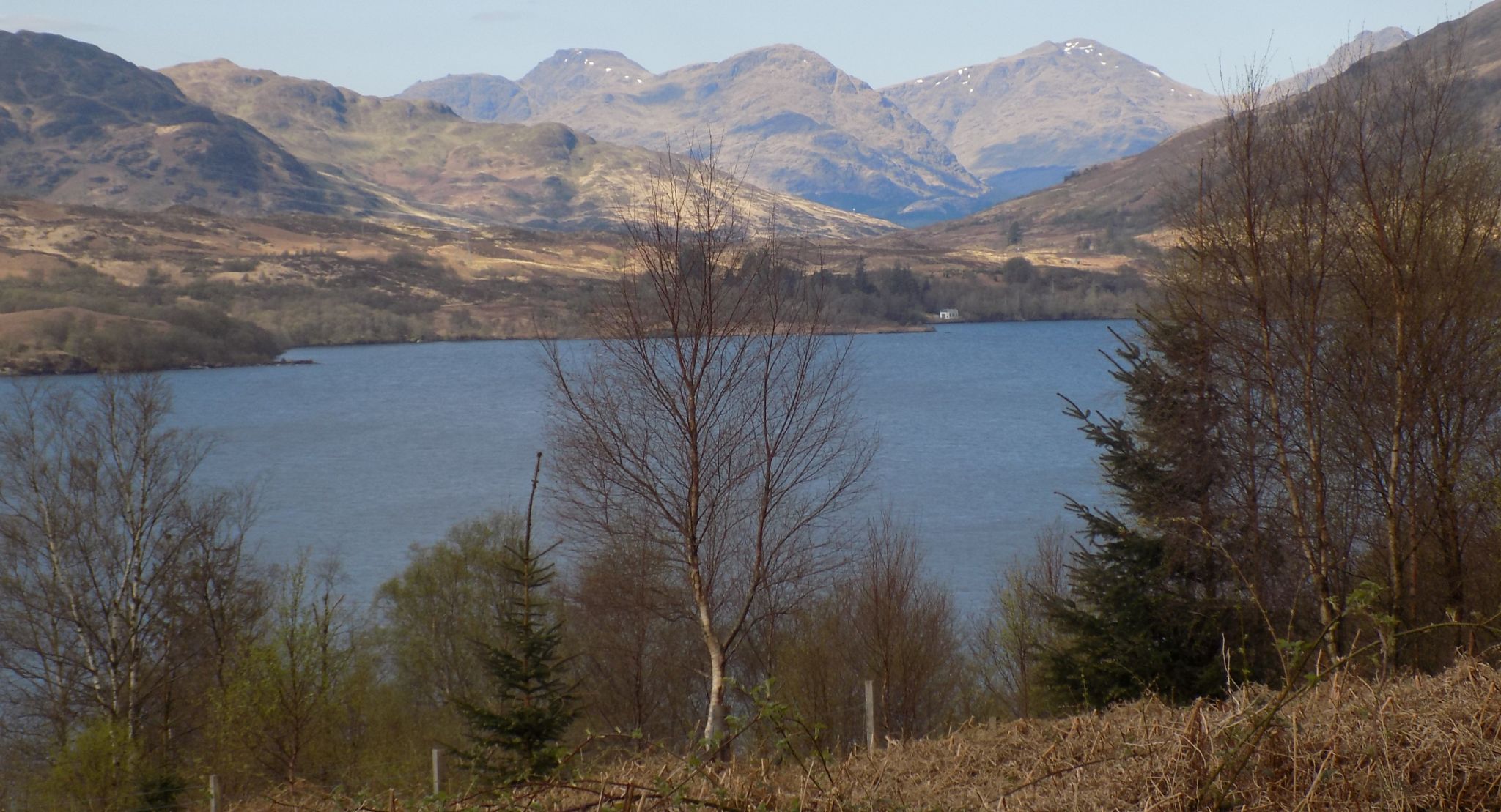 Arrochar Alps beyond Loch Katrine