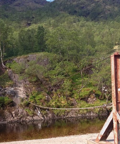 Steall Bridge in Glen Nevis