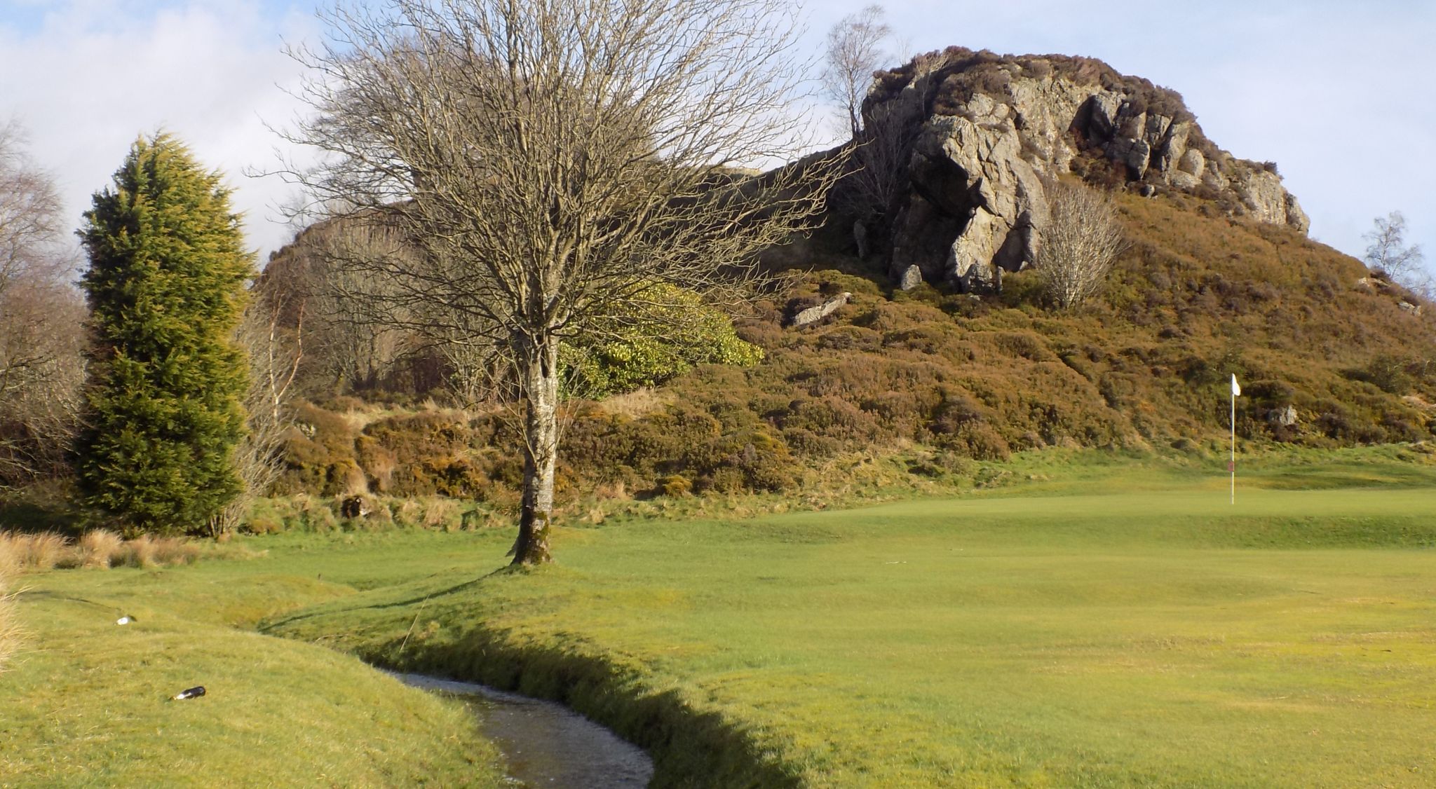 Manse Burn beneath Craighead Knowe at Windyhill Golf Course in Bearsden