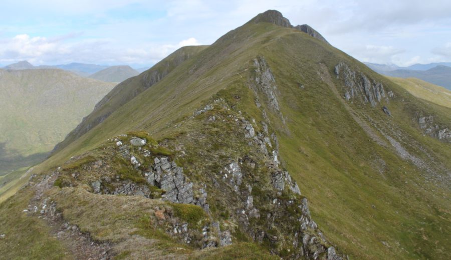 Summit of Ciste Dhubh in North Glen Shiel